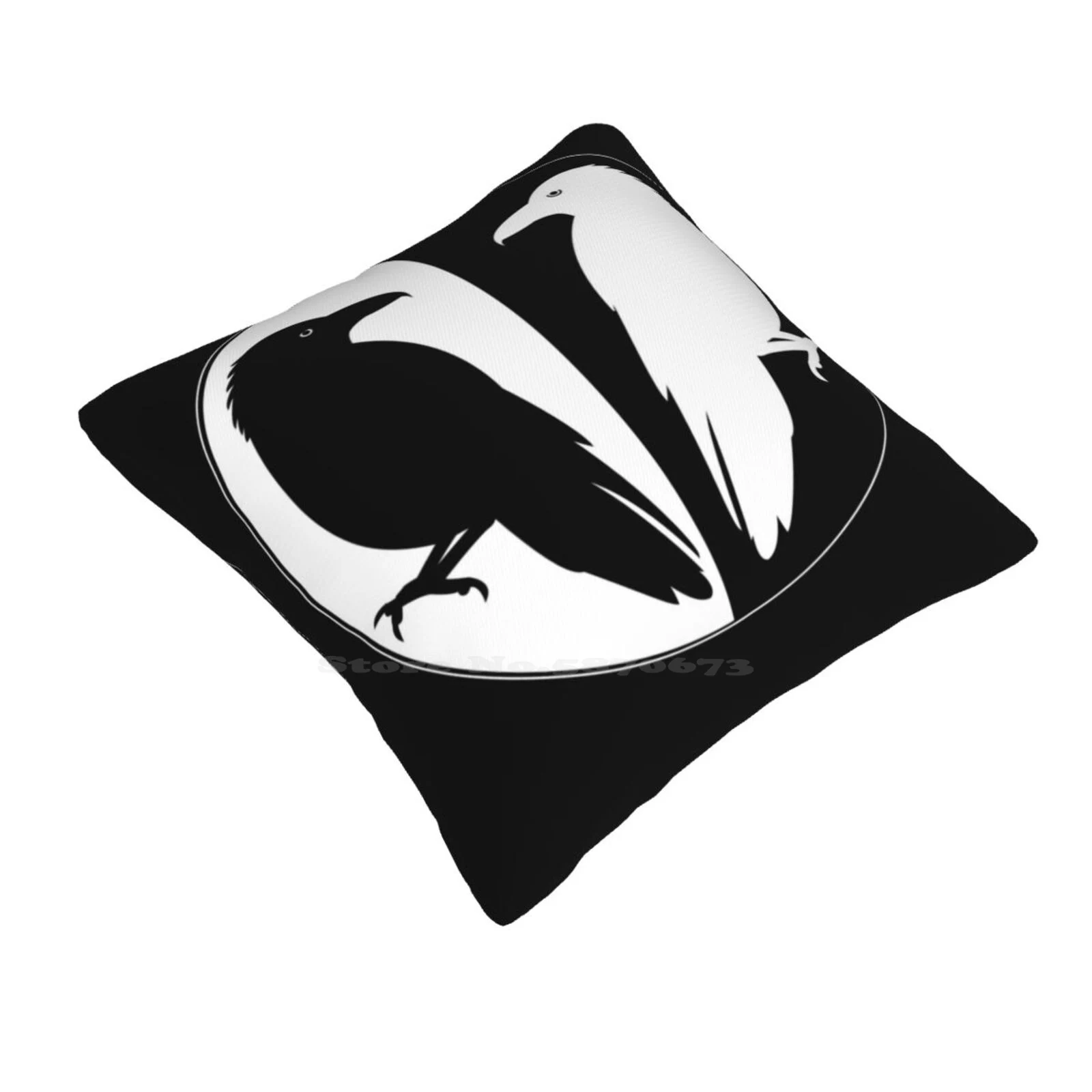 Huginn And Muninn Publishing Logo-Odin'S Ravens Home Sofa Car Waist Throw Pillowcase Asatru Odinist Odinism Ravens Wotan Pagan