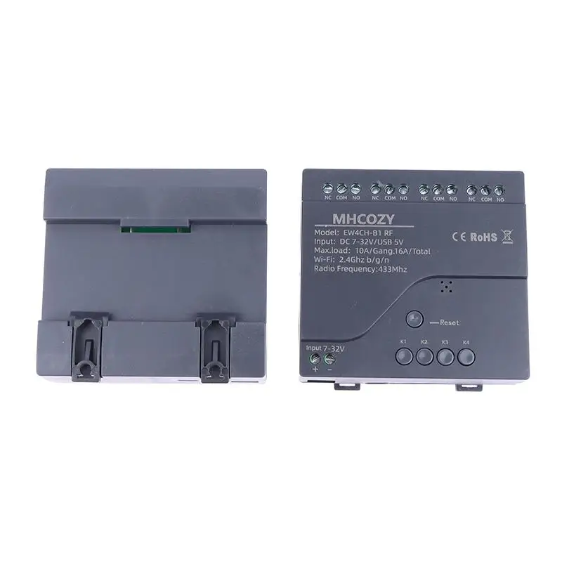 4CH Tuya Wifi Smart Switch AC 220V 85-250V Relay Home Intelligent Automation Remote Control Work With Alexa Google Home