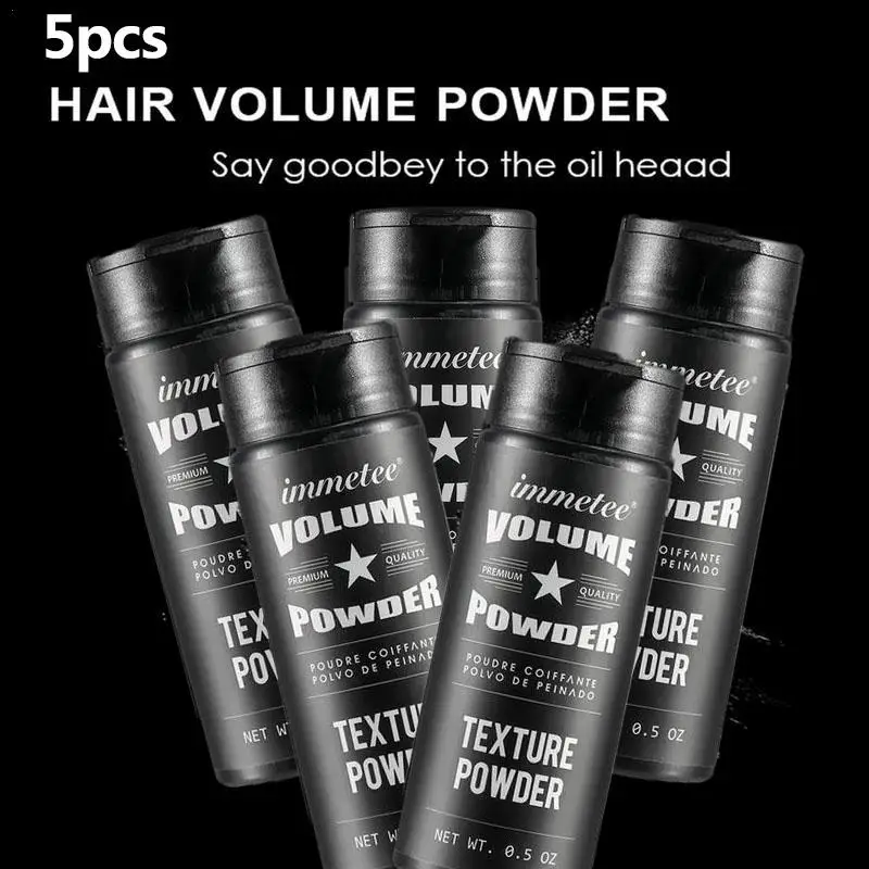 5PCS Unisex Hair Powder Fluffy Increase Hair Volume Mattifying Powder/Finalize Hair Design Styling Shampoo Hair Powder Women Men