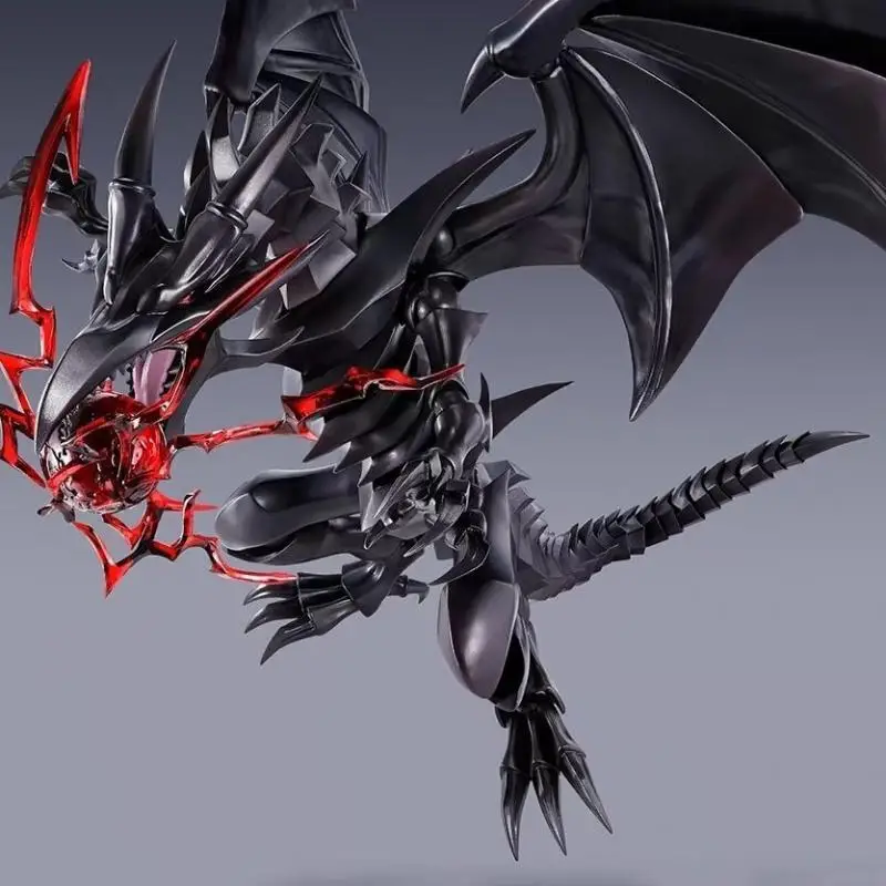 Bandai S.H.Monsterarts Ю-Ги-О! Дуэль Монстры: Черный Дракон Красные Глаза (Кацуя Джонучи Вер.) Шарнирные фигурки монстра, игрушки