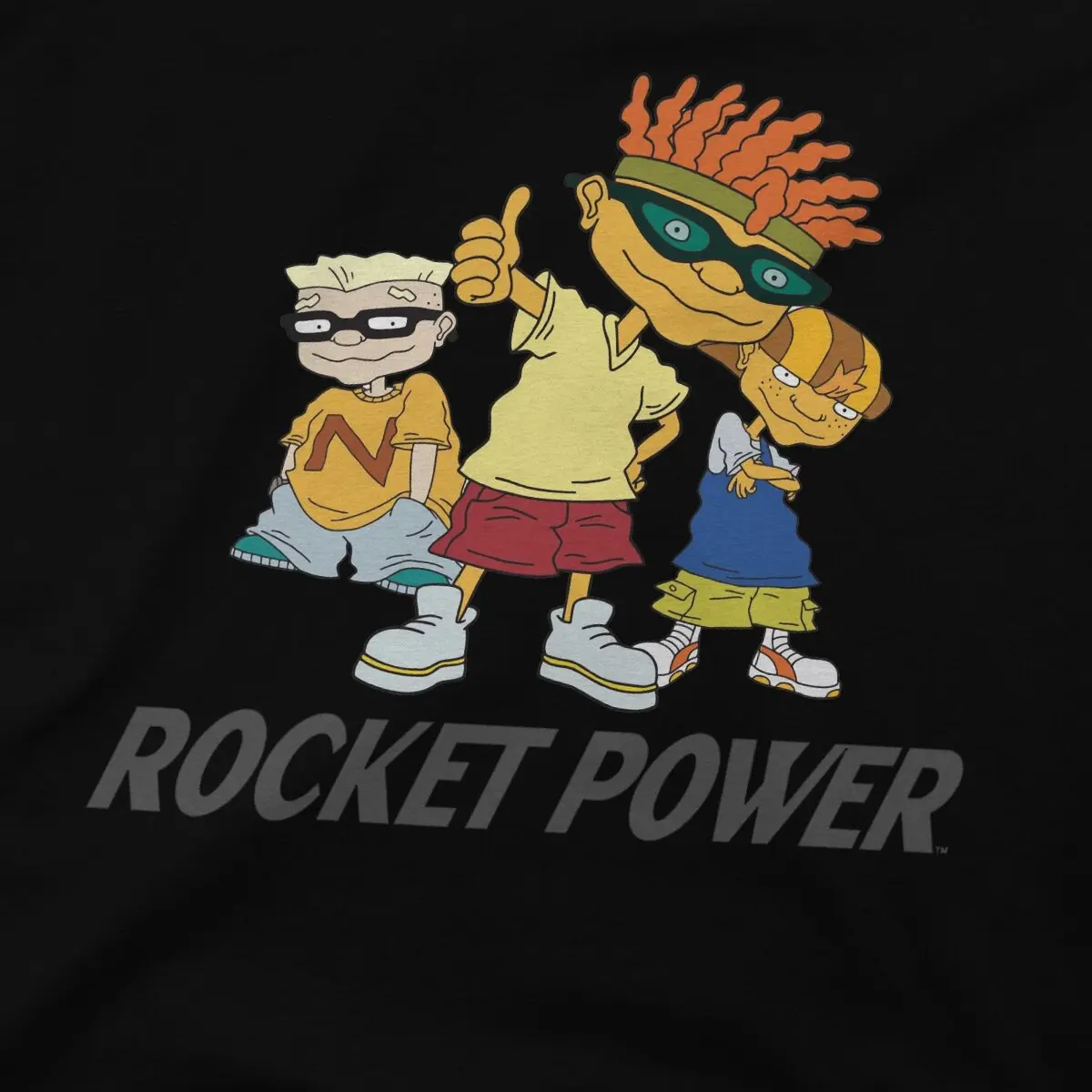 Tops 100% Cotton Leisure Sports Rocket Power Squad Goals Men's and women's T-shirts Tshirt Top image 5