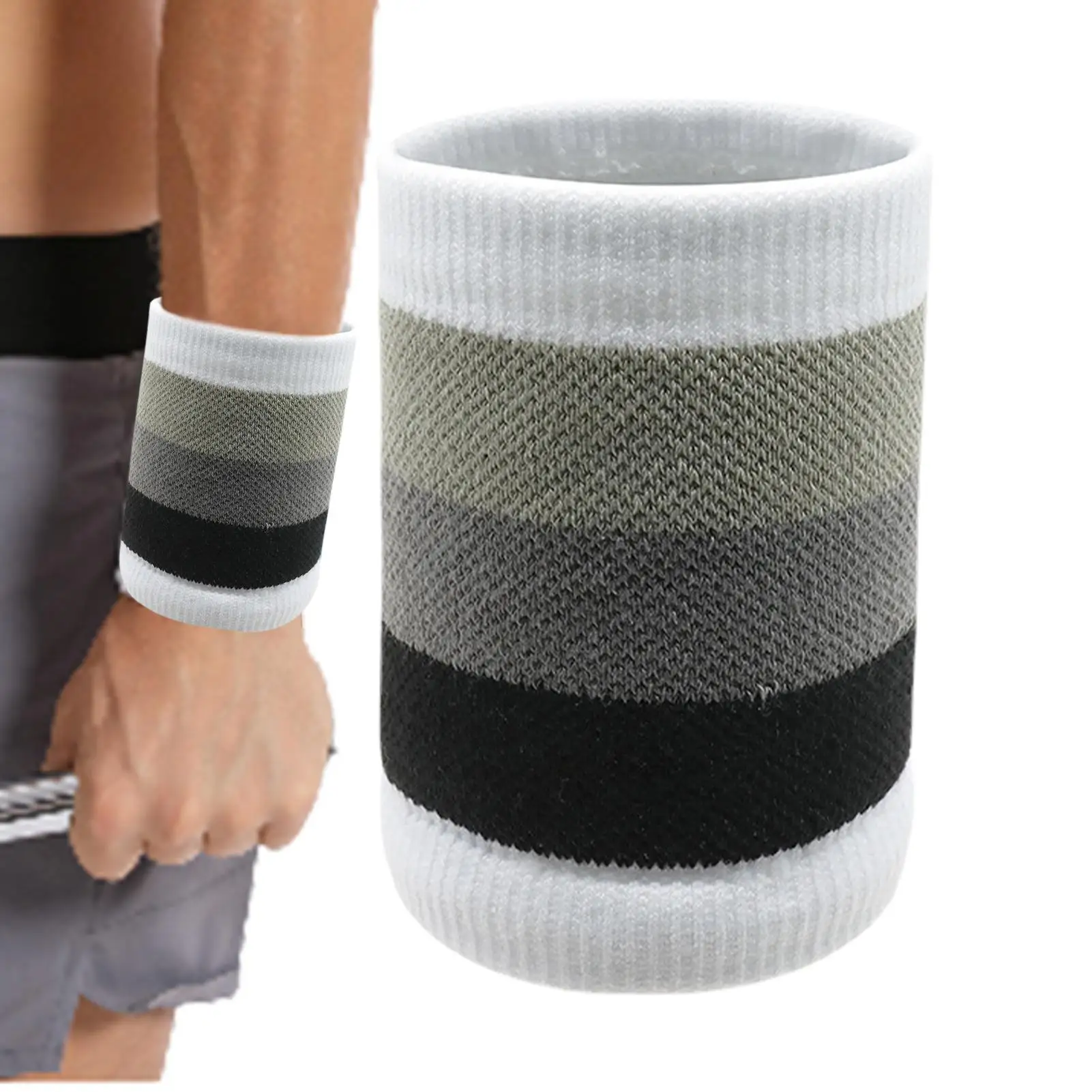 Elastische, saugfähige Handgelenk-Schweißbänder, komfortable Sport-Handgelenkbänder, langlebige Handgelenkschutz-Ausrüstung für Tennis und Outdoor-Training