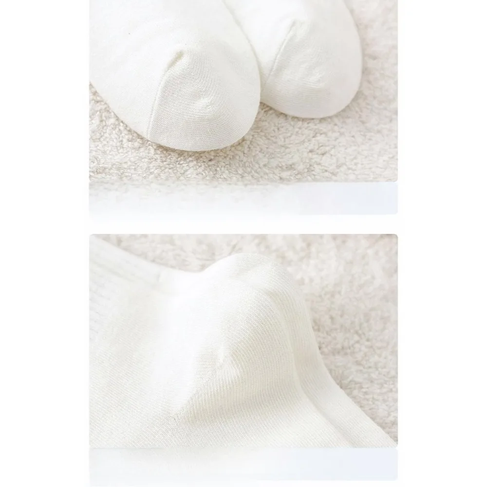 1/5 Pairs Women's socks, pure white socks, fall and winter long socks, thick plush cotton socks, cute emoticon bag socks image 6