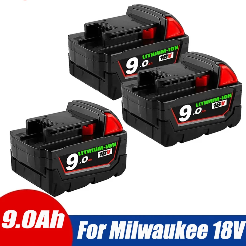 

Аккумуляторные батареи для Milwaukee M18B5 XC, литий-ионная батарея 18 в Ач, зарядное устройство для Milwaukee M18 12 В ~ 18 в