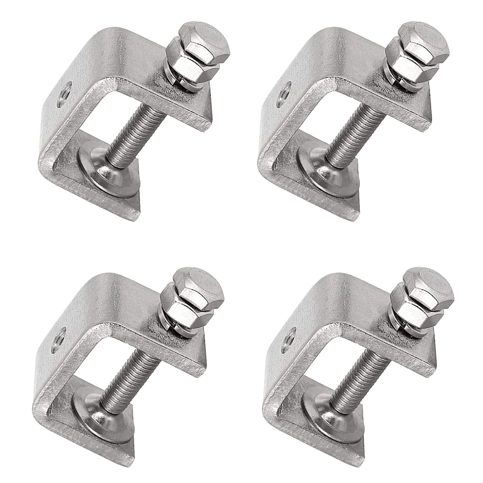 Beicai 1pcs 304 Stainless Steel C-clamp 20mm~130mm Heavy Duty C-clamp Woodworking Welding Building Household Tiger Clamp