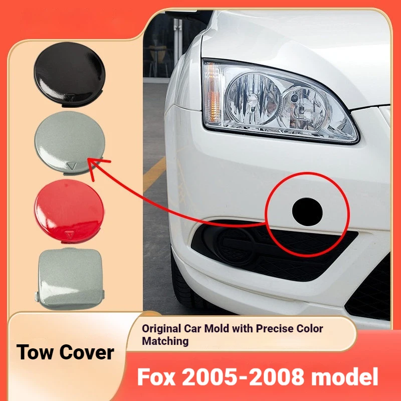 For 05 08 Classic Focus Trailer Cover Hatchback Front Bumper Trailer Hook Traction Decorative Cover
