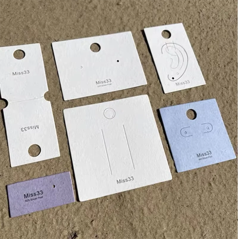 Custom Earring Necklace Jewelry Cards  with Logo