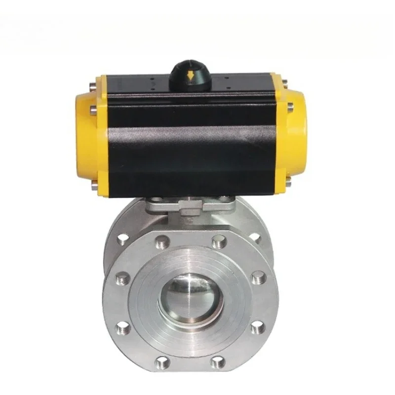Q71F-16P Pneumatic Thin Ball Valve Clamp Thin Italian Ball Valve