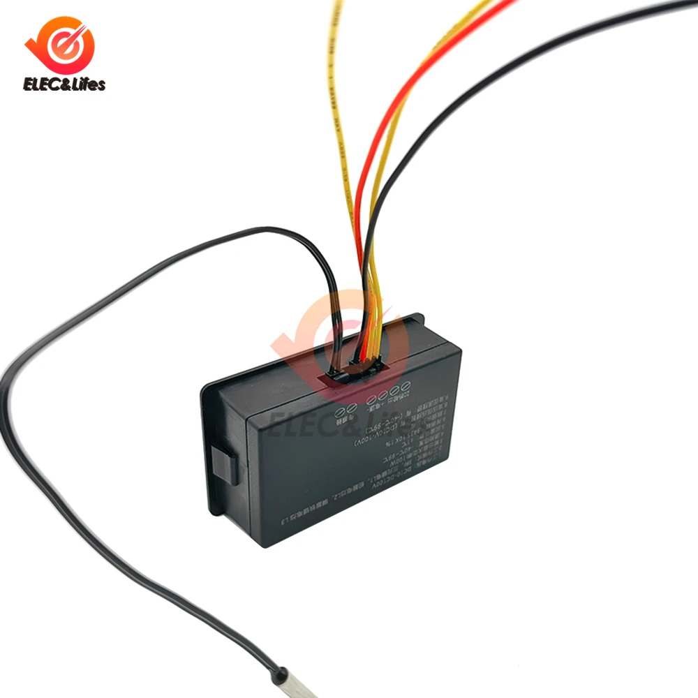 DC 9V-100V Waterproof Voltage Meter Battery Power Display Lithium Battery Electricity Quantity Detector With Temperature Control
