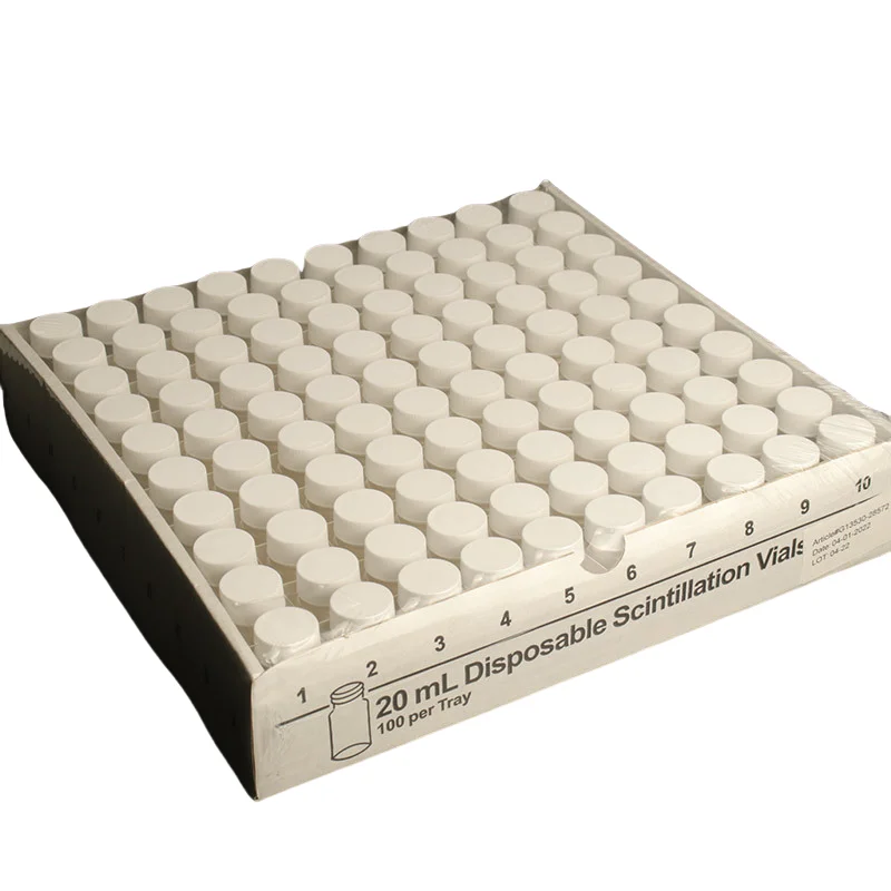 Glass scintillation counting bottle