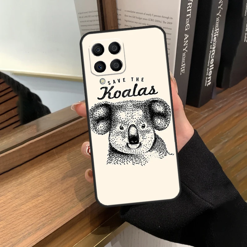 Cute Australia Koala Art Case For Samsung Galaxy M32 M52 M12 M22 M13 M23 M33 M53 M14 M34 M54 M31 M51 M20 M31s M30s