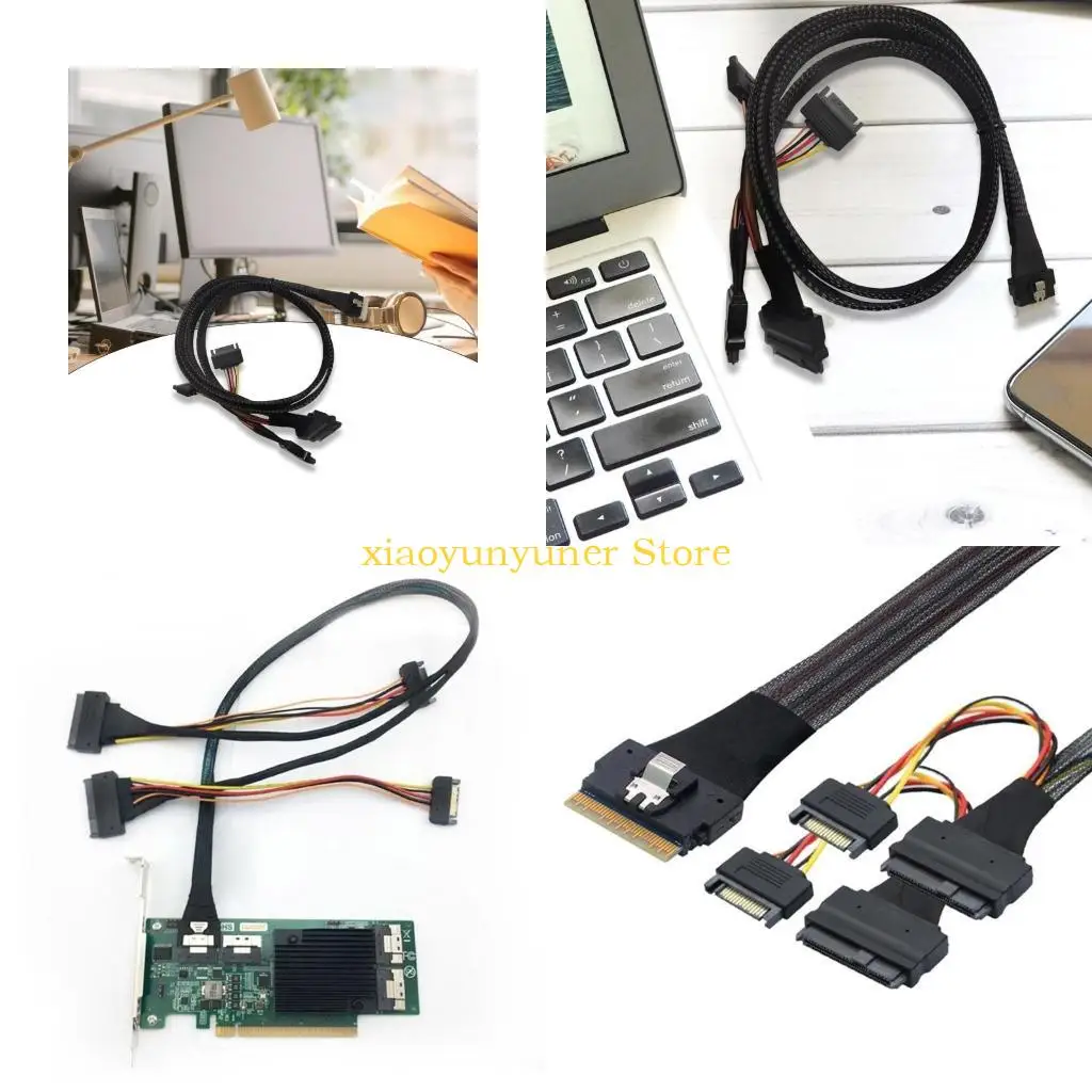 

P9JB SFF8654(8i) to 2xSFF8639 NVME Chassis Transmission Cable for Data Center Server