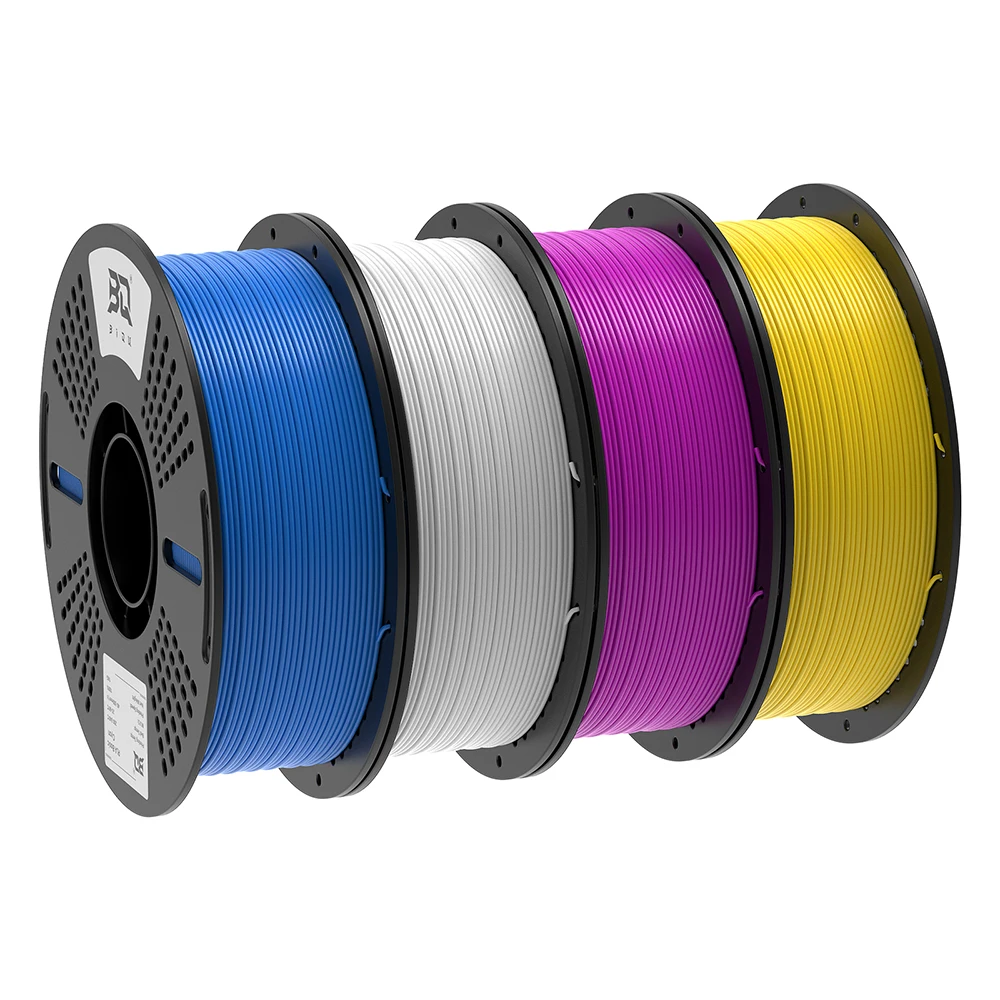BIQU CMYK1kg 1.75mm PLA 3D Printer Filament Multicolor Lithophane  Vacuum Packaging Tangle-Free For 3D Printing Materials