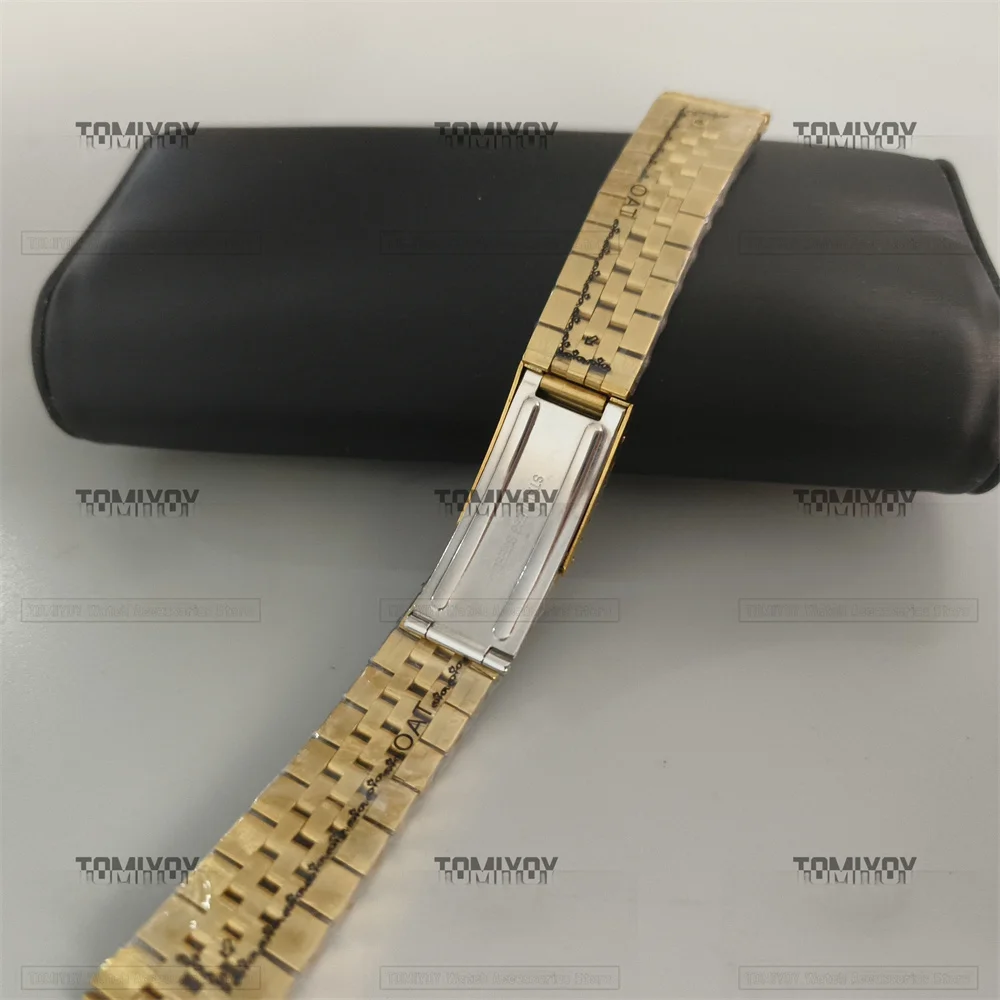 18MM 19MM 20MM Gold Stainless Steel Flat End Watch Strap Band Bracelet Fit For Rolex Sekio007 skx005 Watch