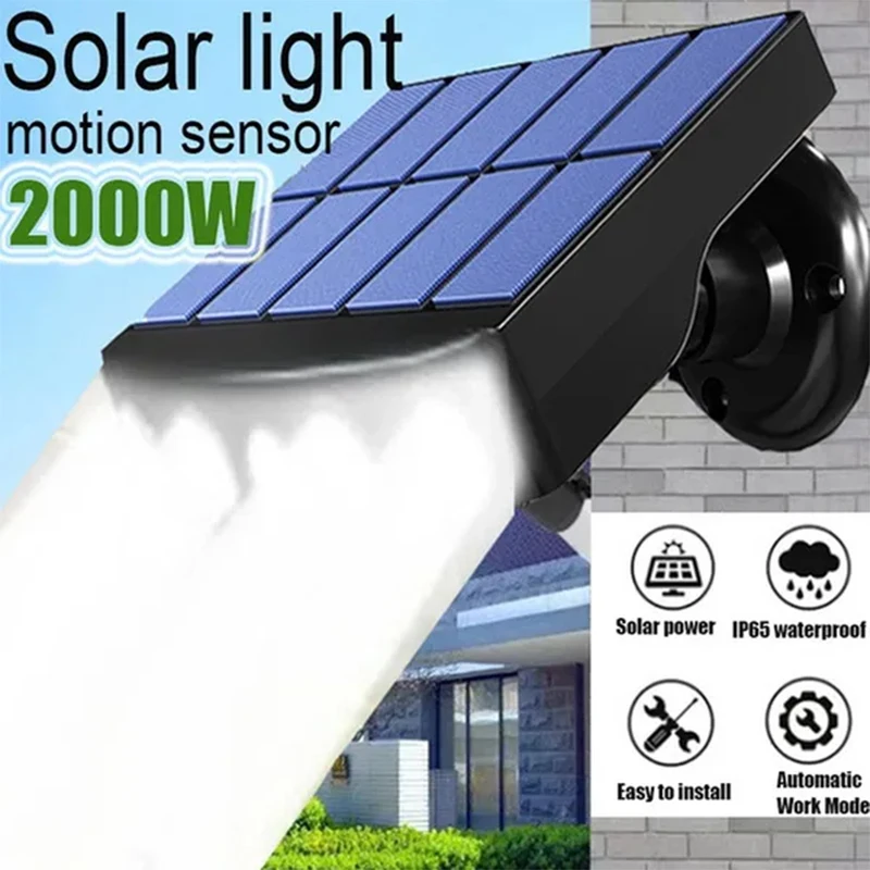 

Powerful 4 LED Solar Security Lights Outdoor Decor Sensor Motion 3 Modes Street Waterproof Lamp Wall Night Work Light for Garden