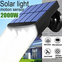 Powerful 4 LED Solar Security Lights Outdoor Decor Sensor Motion 3 Modes Street Waterproof Lamp Wall Night Work Light for Garden