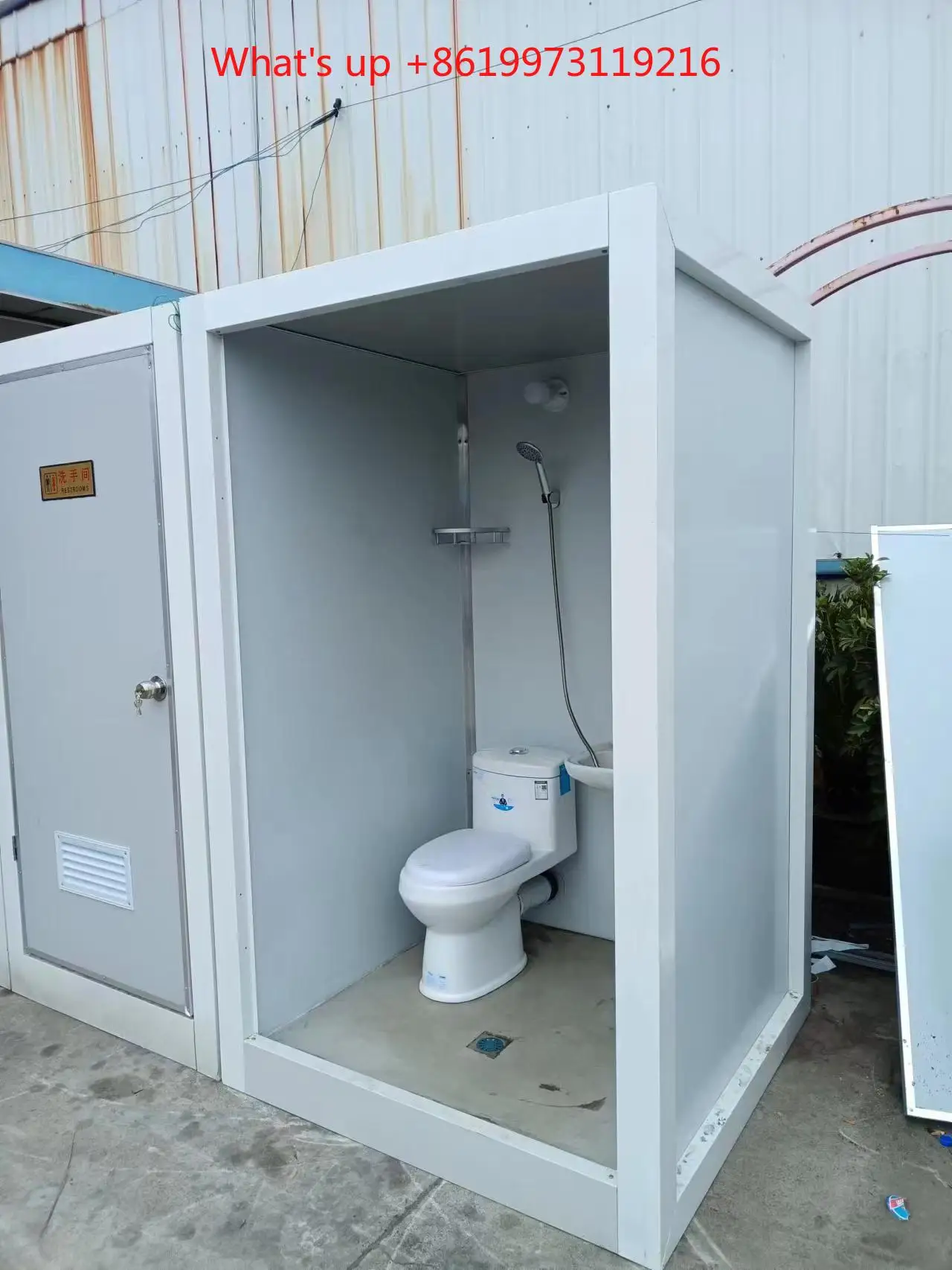 2026 20ft Container Portable Steel Frame Mobile Toilet Cabin for Outdoor Use Waterproof with Sink for Hotels Made of Sandwich Pa