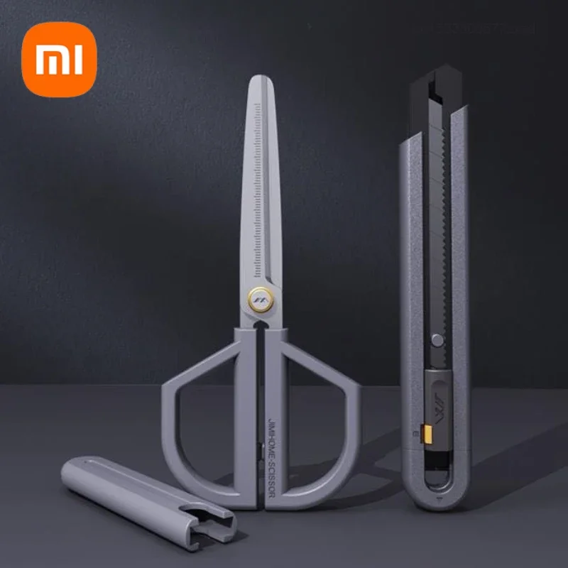 Xiaomi JIMIHOME 2pcs Scissors and Knife Mini Combo Set Adjustable Protective Sheath Precision DIY Safety Household Tailor's Tool