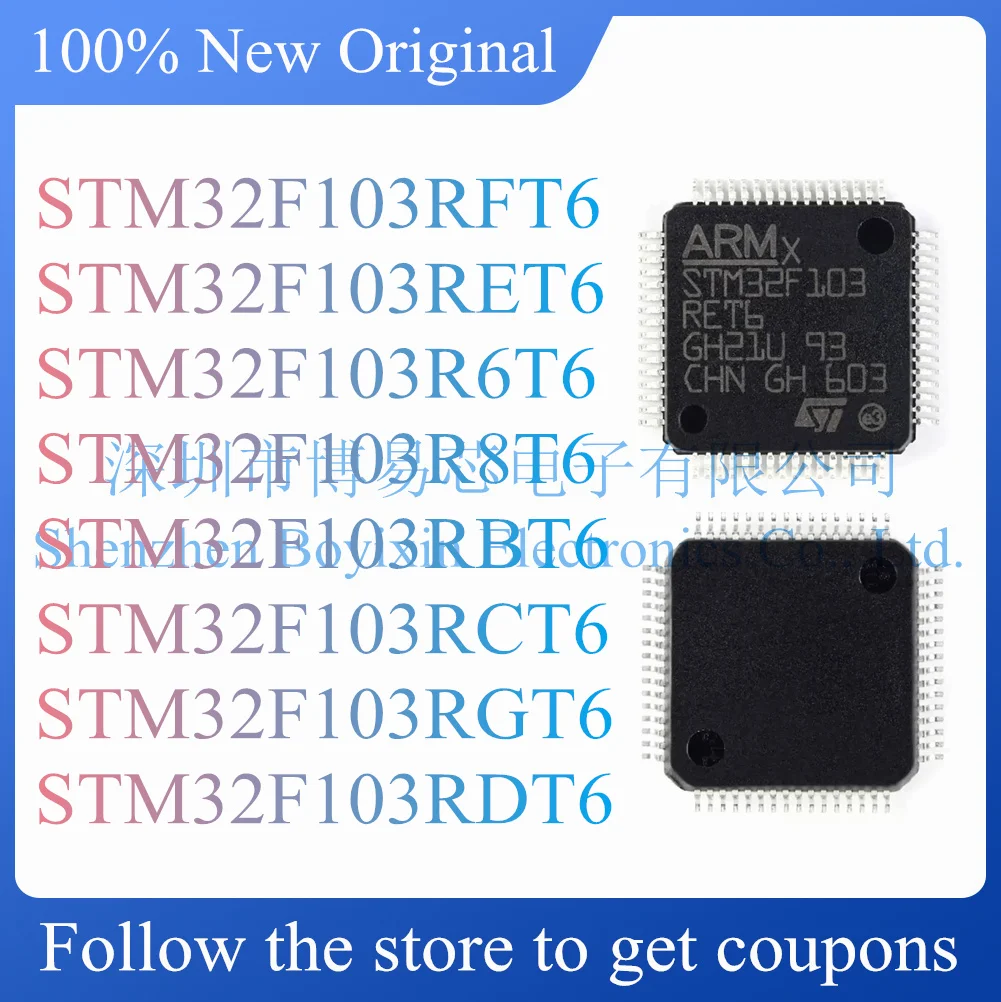 

NEW STM32F103RFT6 STM32F103RET6 STM32F103R6T6 STM32F103R8T6 STM32F103RBT6 STM32F103RCT6 STM32F103RGT6 STM32F103RDT6