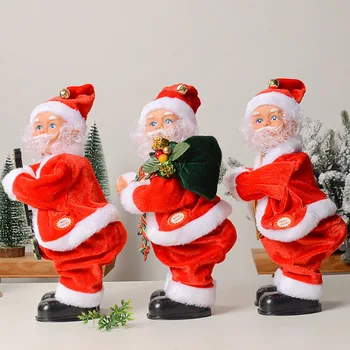 Electric Santa Claus Twerking Elderly Buttock Shaking Xmas Figurine Doll Dancing…