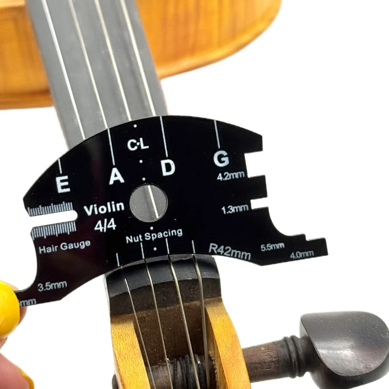 Violin Cello Bridge Reference Repair Tool 4/4/3/2/1 Bass Violin Bridges Multifunctional Template Tool Measure Fingerboard Parts
