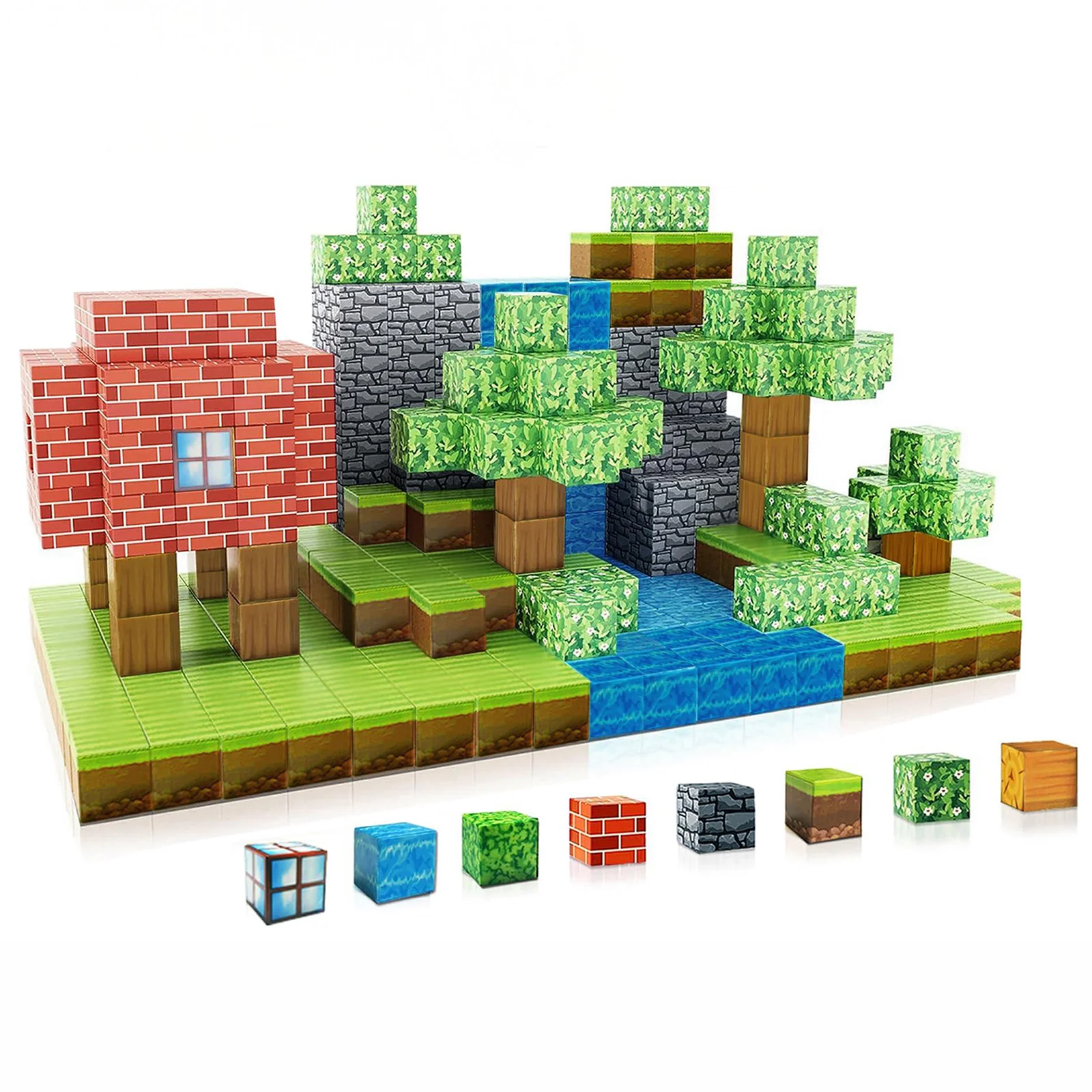 

Magnetic Building Blocks Mine Magnet World Edition, Magnetic Toys for Boys and Girls Age 6+ Years Old, Montessori Sensory Toys