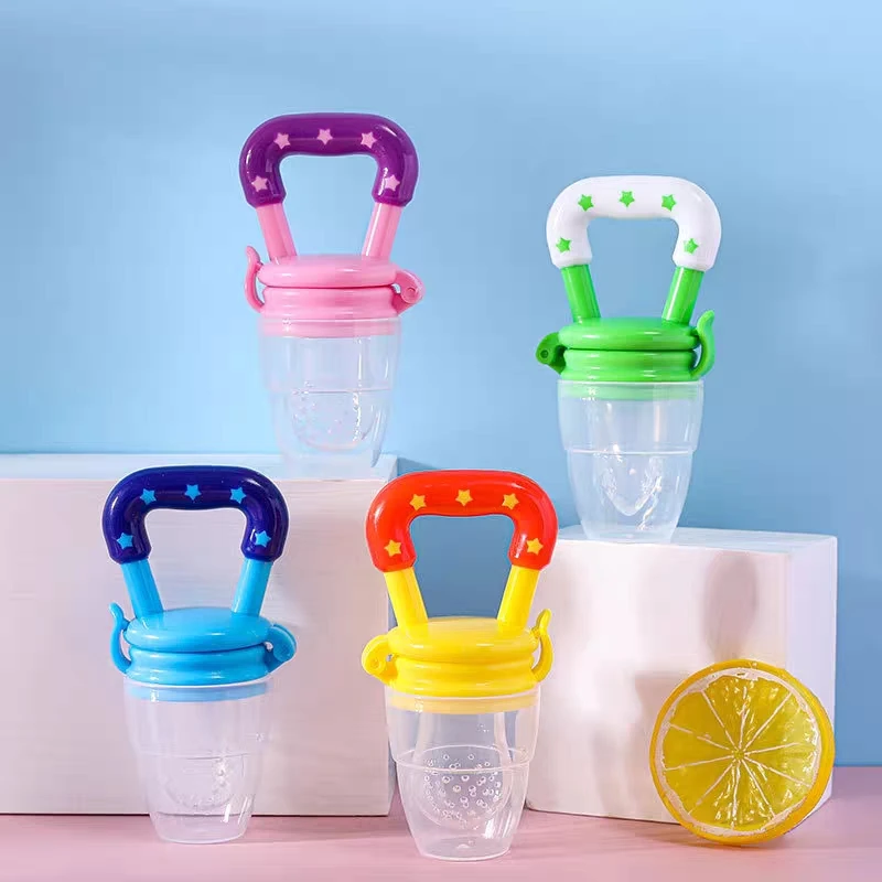 Fruit and vegetable silicone feeder rotating head with high quality food grade material complementary foods