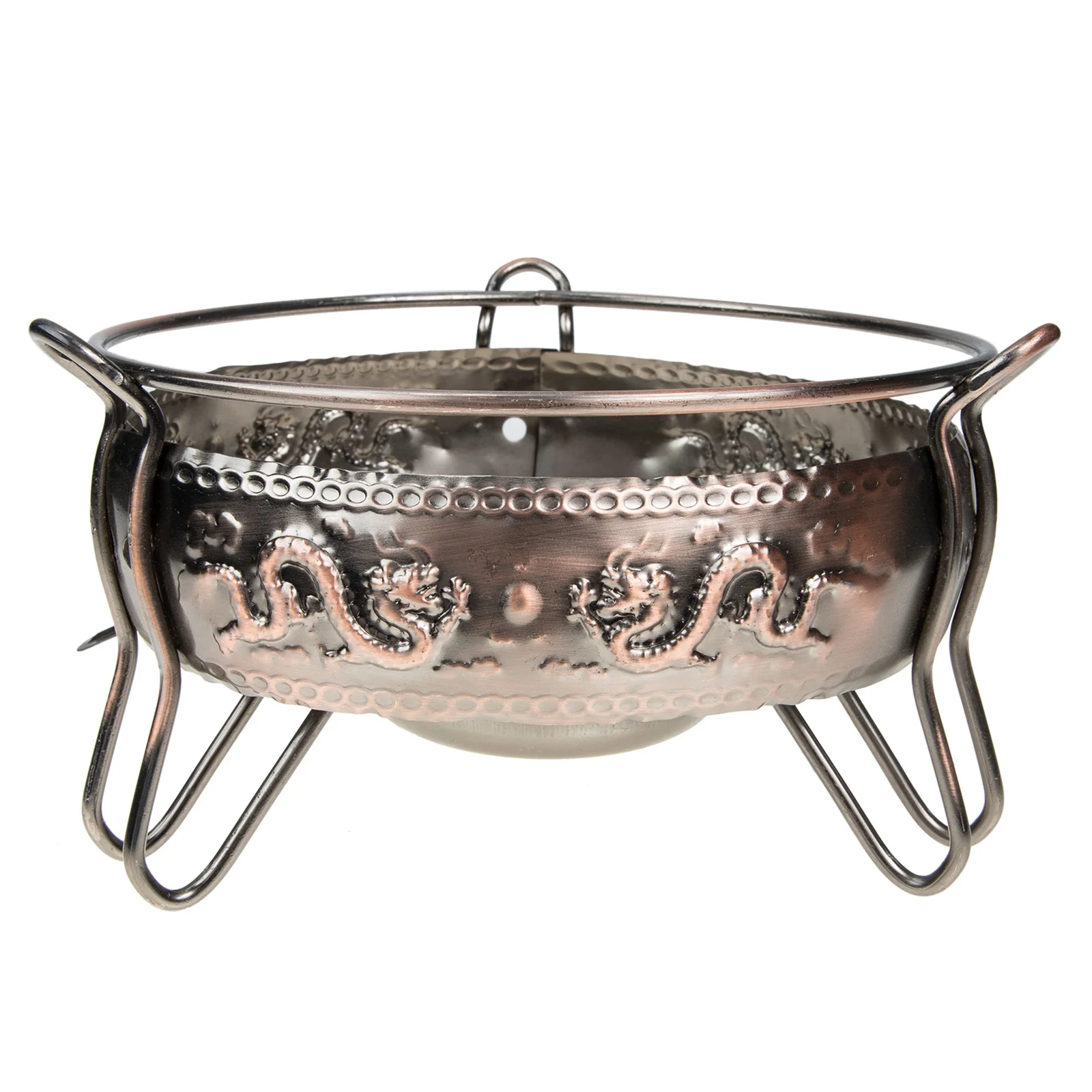 

Bronze Alcohol Stove Iron Portable Camping Cookware Windproof Hot Pot Furnace For Outdoor Picnic Buffet