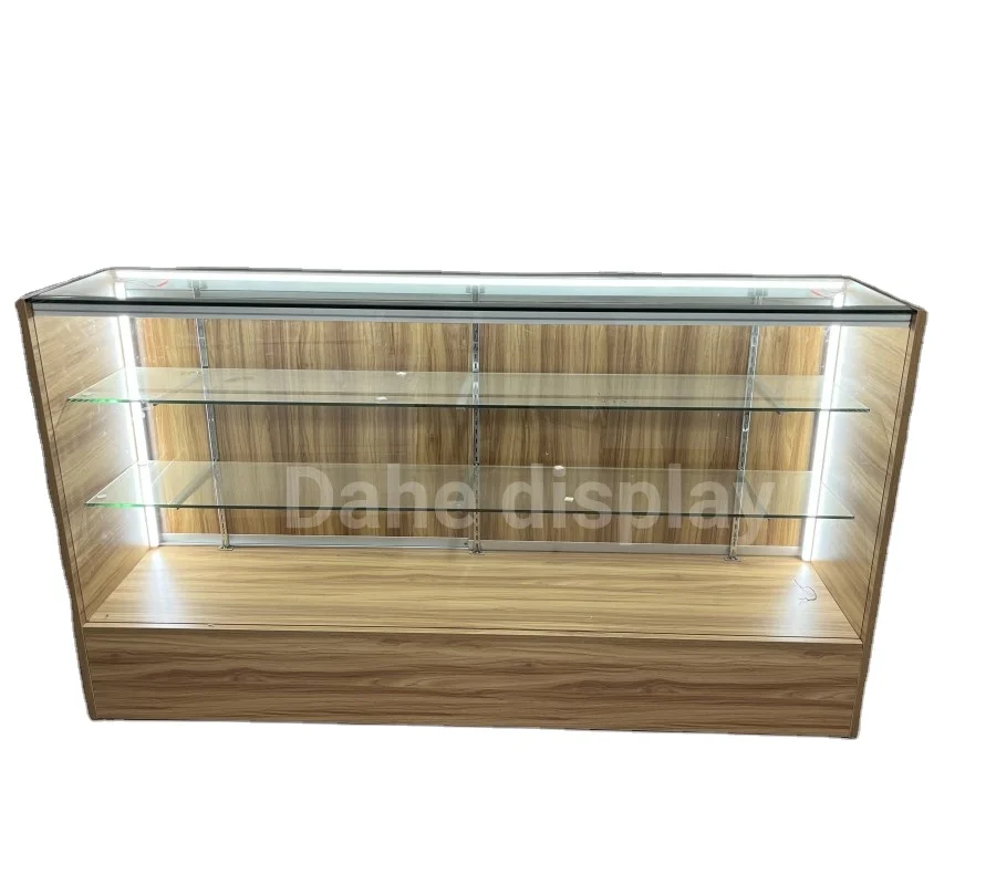 

Personalized neon green light-emitting diode acrylic cigarette glass display cabinet personalized smoke shop glass display cabin