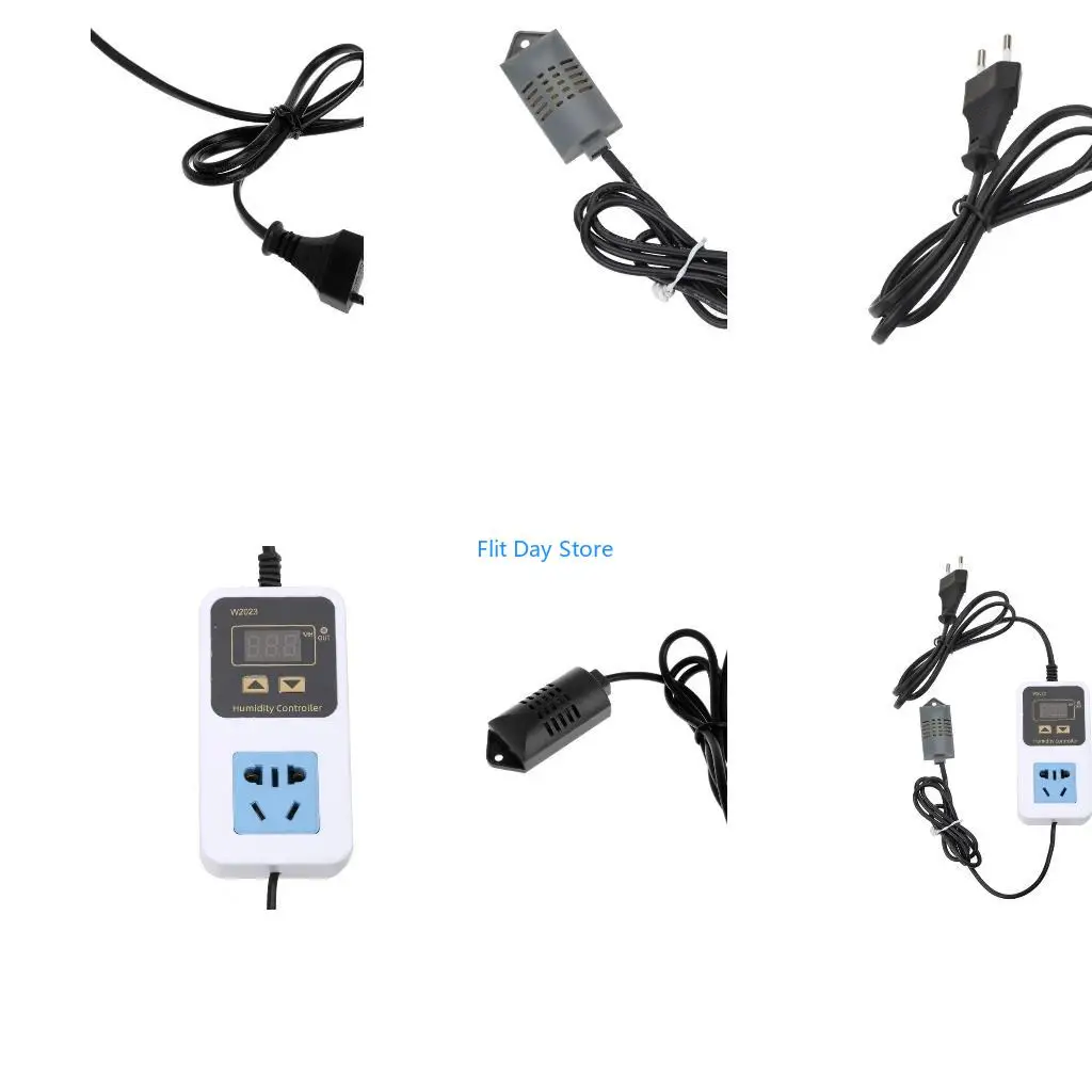 F92C High Humidity Controller Humidistat EU Standard Plug-in 110V 220V 10A