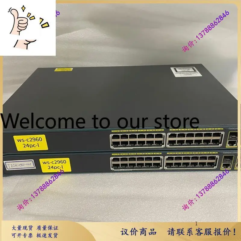 WS-C2960-24PC-L 24-port 100M POE Power Supply Machine 2 Electrical Ports + 2 Optical Ports