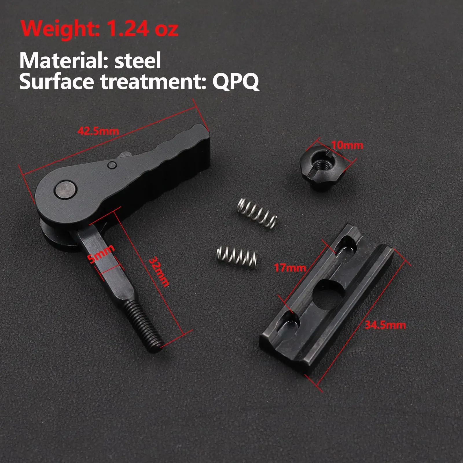 Tactical QD Lever Mount Lock Quick Release Steel for FTC Magnifier Mount & M icro Mount