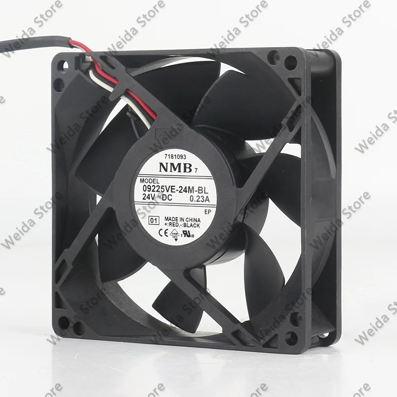 

cooling fan New original NMB 5V 12V 48V DC24V 0.23A AC EC 9CM 9025 90X90X25MM bearing Durable inverter 09225VE-24M-BL