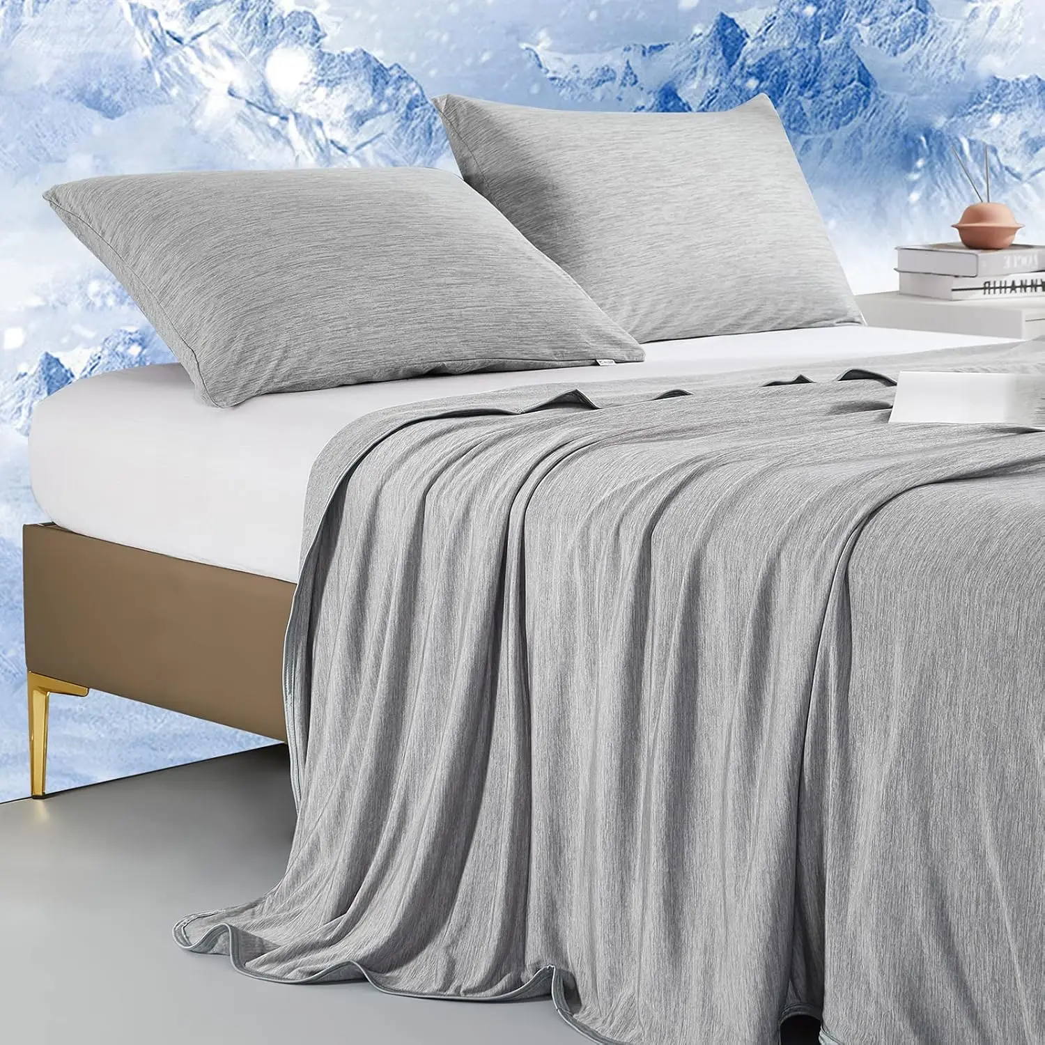 Cooling Blanket for Hot Sleepers Lightweight Breathable Soft Double Side Machine Washable Year Round