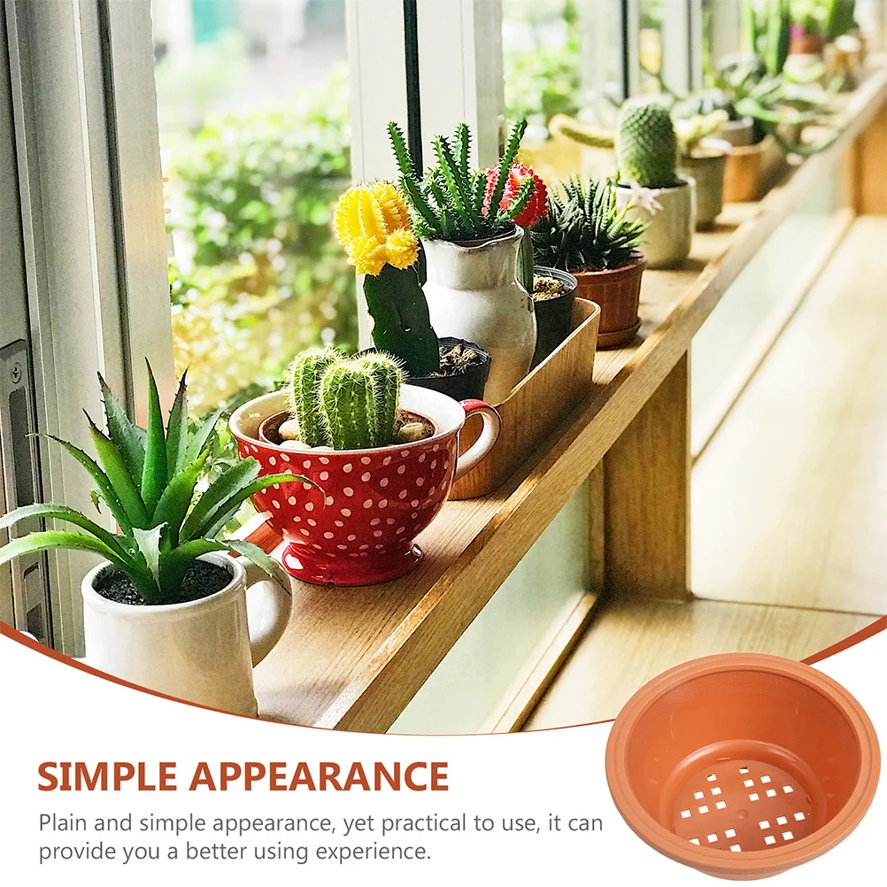 

8pcs Planter Pot Set Plastic Flower Pots For Succulents Indoor Outdoor Gardening Planting Containers Lightweight Solid Color