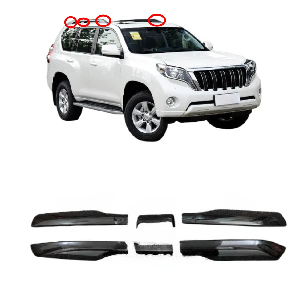 

1 Pcs Black Roof Luggage Rack Cover for Toyota LC150 2010-2018 Luggage Support for Land Cruiser Prado LC150