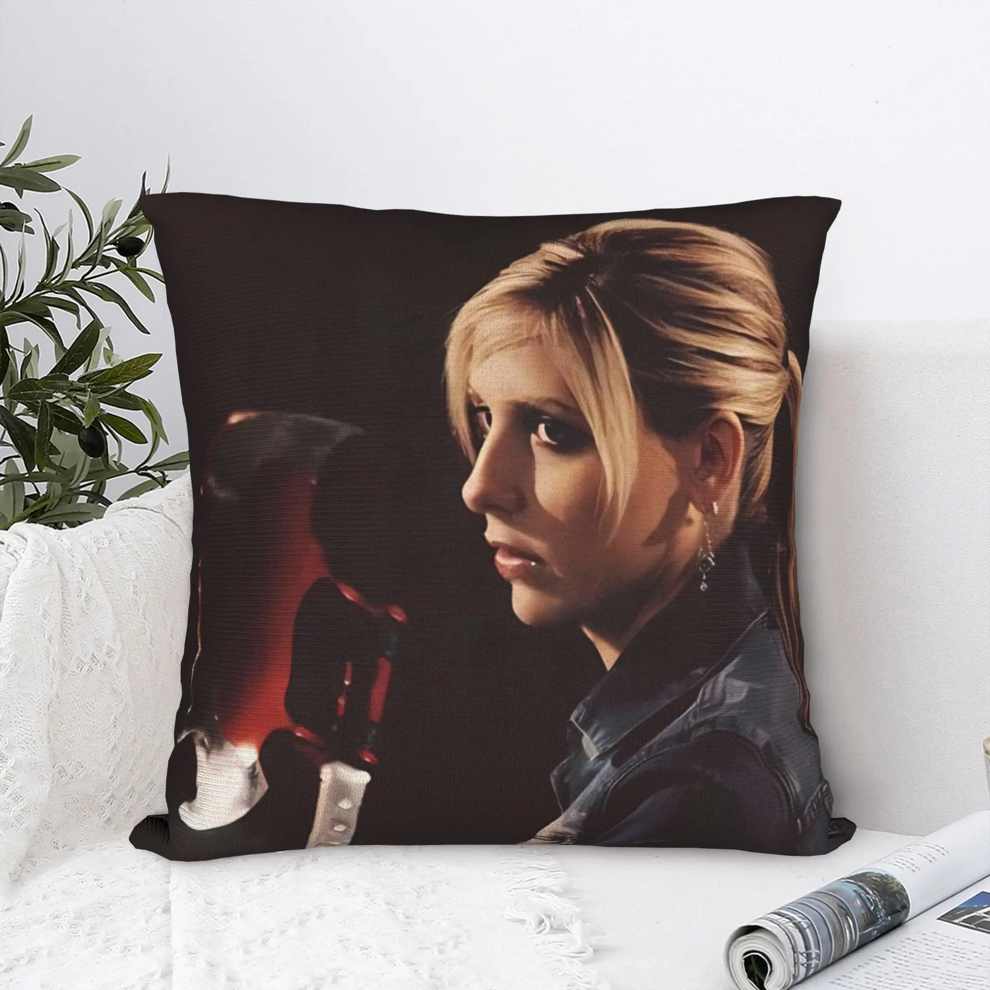 

Buffys the V-Vampire Slayer Pillow Cover Kawaii Pillow Case For Wedding Party Home Decor Print Pillowcases Birthday Gift