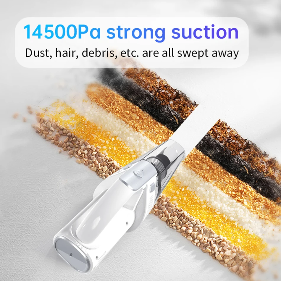 Car Wireless Vacuum Cleaner Cordless Handheld Vacuum Robot High Power Suction Home & Car Dual Use Vacuum Cleaner