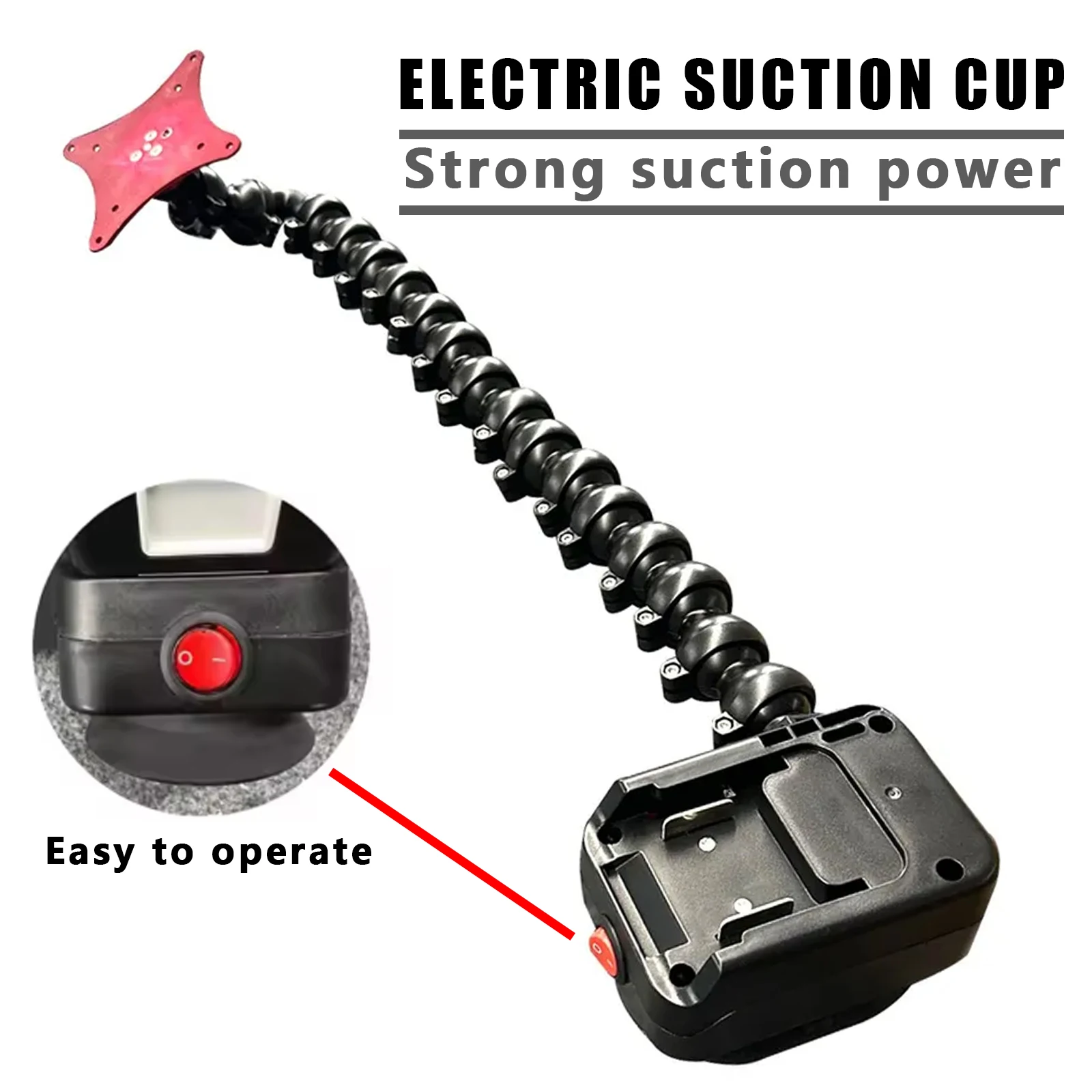 Electric Suction Cup and Adjustable Bracket, for Automotive Dent Repair PDR Lights, Striped Plate