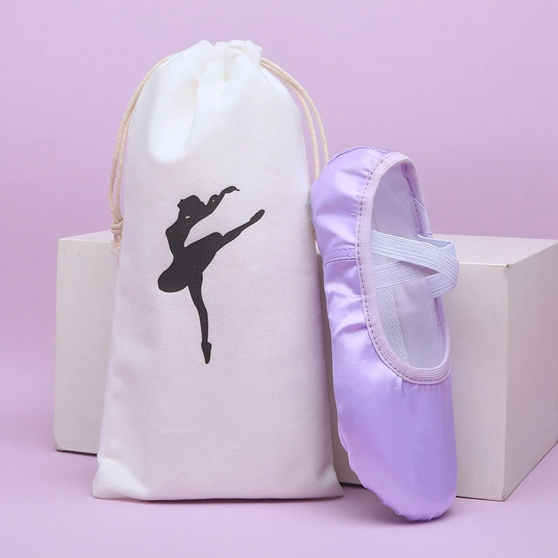 Portátil Drawstring Ballet Dance Bag para meninas, bailarina Pointe Shoes Bolsas, grande capacidade, Dança Suprimentos Pacote