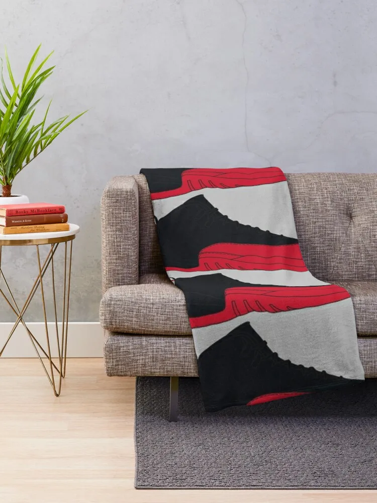 Air Jordan XII (12) Flu Game Throw Blanket Winter beds Furrys bed plaid Soft Plaid Blankets