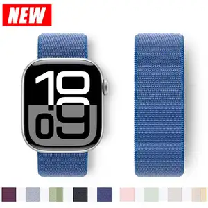 Nylonarmband für das Apfel -Uhr -Band 44 mm 45 mm 45 mm 41 mm 46 42 mm 44 45 mm IWatch Serie 10 9 Se 7 6 5 Ultra 2 10 Hauptbeutel der Herren -Männer - №1