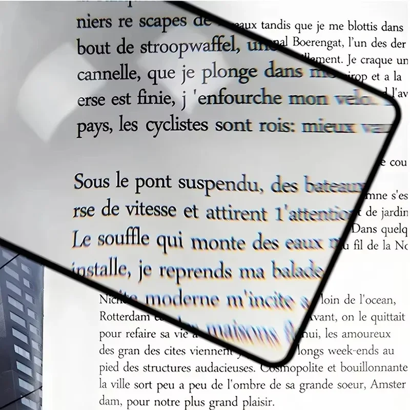 New Full Page Large Sheet Magnifier Magnifying Glass Reading Aid Glass Page Magnifying Lens Ultra-thin Reading Magnifier  New image 2