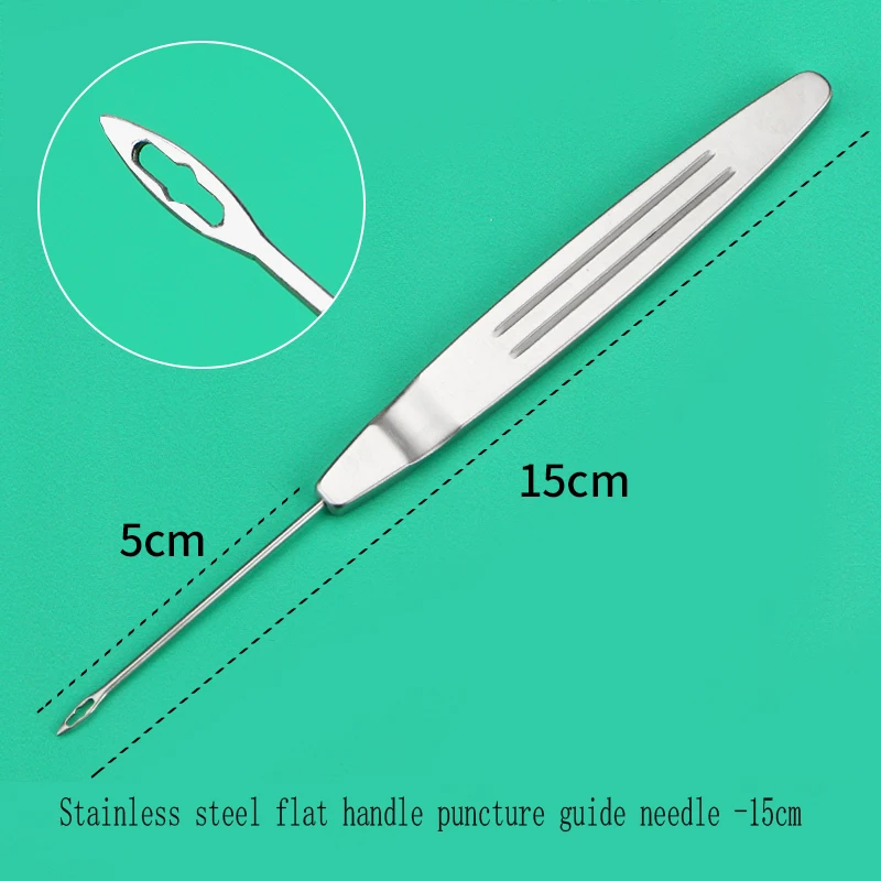 

Stainless steel wire carving guide needle for facial tissue puncture, skin pulling and plastic surgery tool for lifting buried t