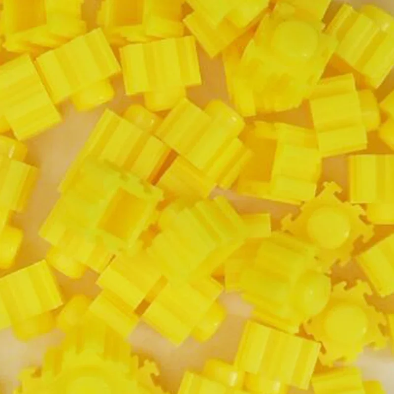 Décennie s de construction en diamant pour enfants, petite brique 3D bricolage, cadeaux jouets pour enfants, 24 couleurs, 8x8mm, 2400 pièces par sac, 100 pièces par sac