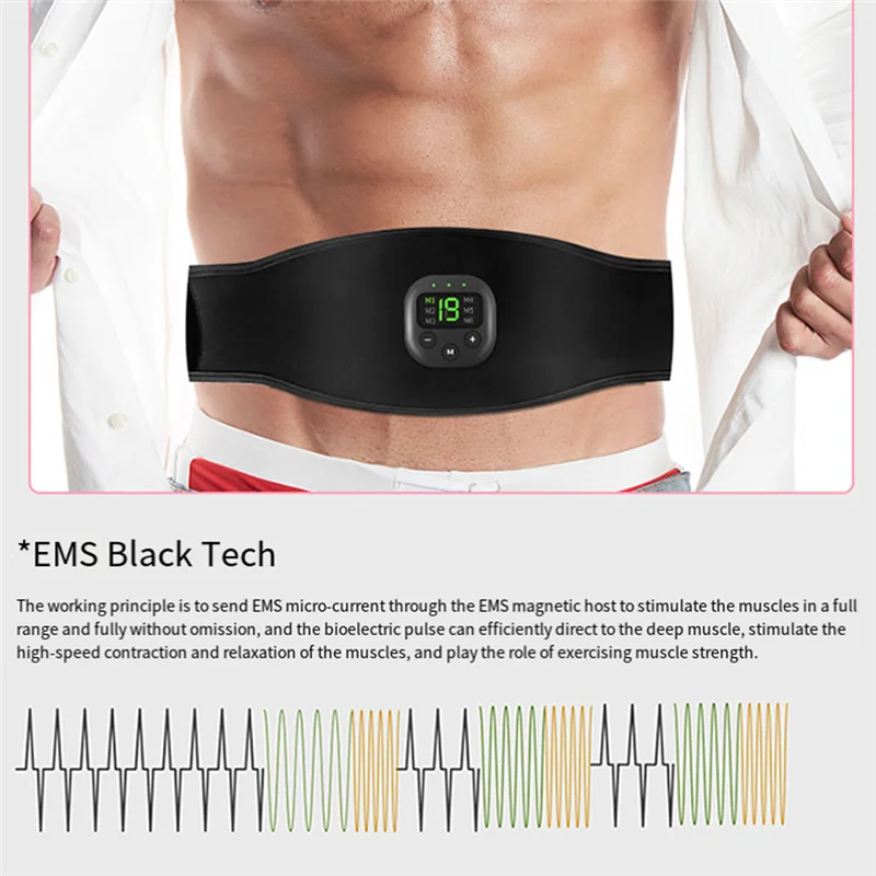 A29Z-EMS الكهربائية ABS حزام البطن الذكية الجسم مدلك كسول تدريب العضلات القماش للمنزل الصالة الرياضية