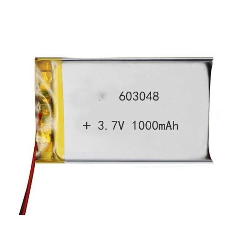 2/5/10/20Pcs 3.7V 1000mAh 603048 Lithium Polymer Ion Battery 2.0mm JST Connector