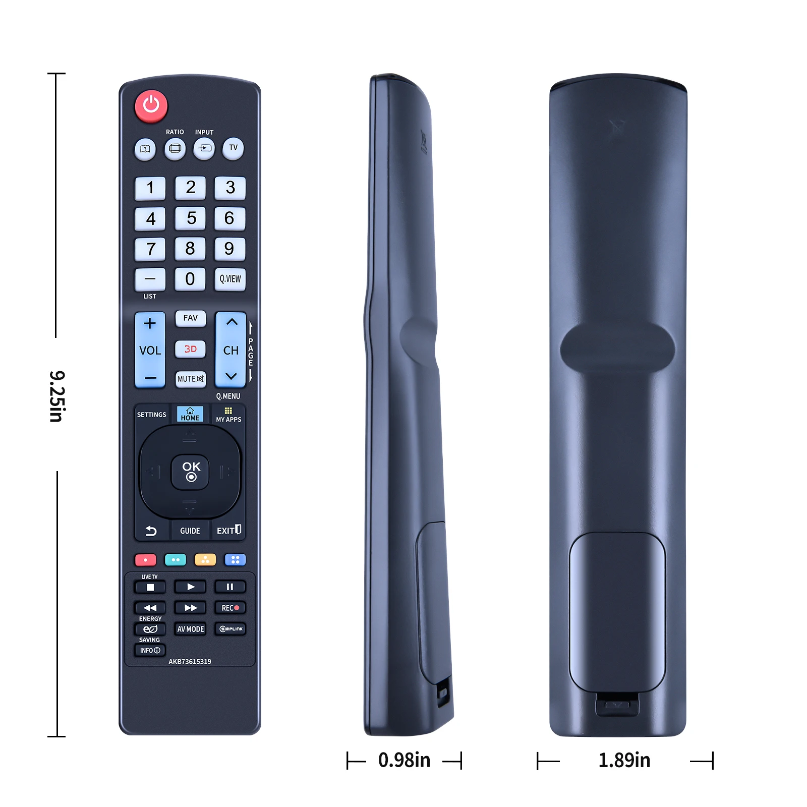 New AKB73615319 Replace Remote fit for TV 42LM6400 42LM6400-SA 32LM6400 32LM6400-SA 32LM6400SA 42LM6400SA 47LM6400SA