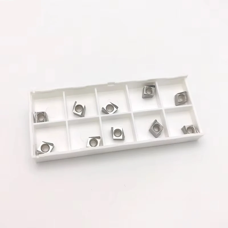 10Pcs Aluminum Cutting Inserts 4NKT060308 Carbide Milling Inserts CNC Lathe Tools Milling Cutters Special For Aluminum Copper