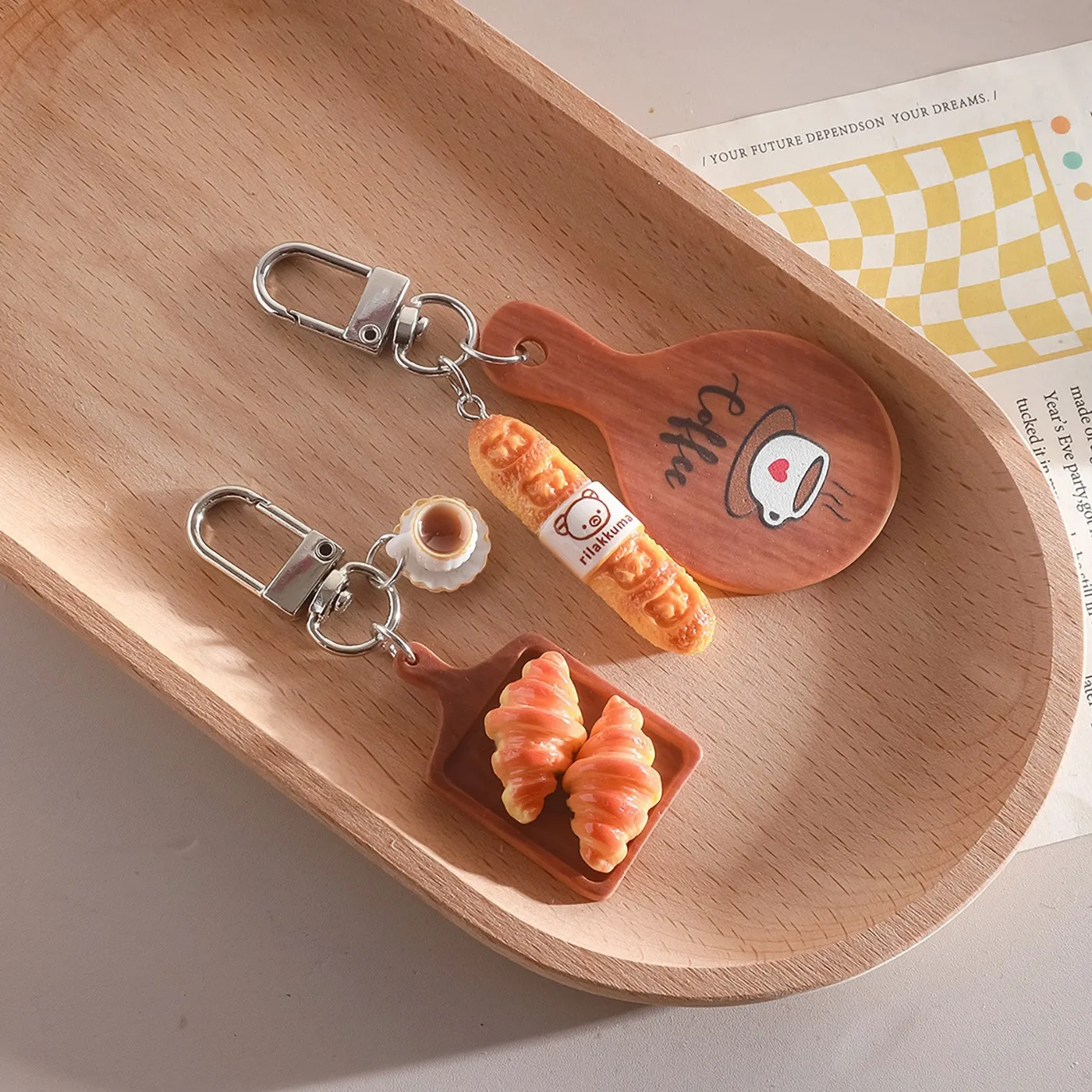 Coffee And Tea Lyrics - 2Pcs Cute Resin Simulated Bread Coffee